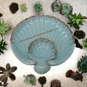 Plateau de vaisselle en céramique créative de bonne qualité en gros Hôtel en céramique plats et assiettes pour servir des collations - Product Image 2