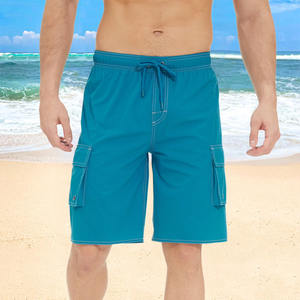 Pantalon short en maille pour garçon 4-20 ans 100% coton Poche élastique décontractée avec décoration à motifs Impression globale pour la collection d'été - Product Image 4