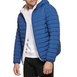 Chaqueta de Invierno Acolchada con Cierre, Chaqueta Abrigada para Exteriores, Chaqueta de Burbuja, Chaqueta de Plumón, Cuello Alto, Resistente al Viento - Product Image 3