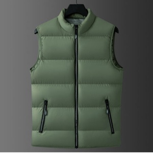 Blouson bombardier sans manches de haute qualité pour hommes style tendance avec col montant pour l'hiver vente en gros sur mesure - Product Image 2