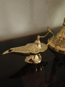 โคมไฟอลาดินที่มีมนต์ขลังรูปปั้นตกแต่งโต๊ะสำหรับบ้านสำนักงานของขวัญการจัดแสดงการออกแบบโบราณตกแต่งแฟนตาซี - Product Image 6