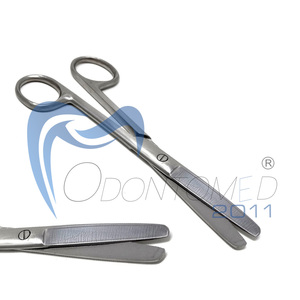 Ciseaux chirurgicaux médicaux Odontomed 2011 ODM-02-14E 5 1/2" à lame arrondie en acier inoxydable Classe I certifiés CE - Product Image 4