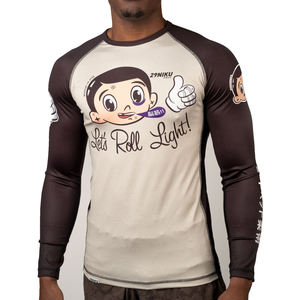 Camiseta de Compresión Rashguard para Hombre, MMA, BJJ, Manga Larga, Transpirable, Lavada, con Logotipo Personalizable por Sublimación, Venta al Por Mayor - Product Image 1