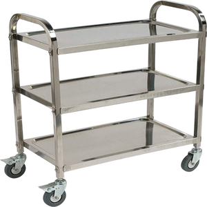 Modern Design Spice Rack Three Tier <b>Metal</b> and Wooden Base Cabinet use as Kitchen Counter <b>Shelves</b> Spice Rack Organizer - Product Image 2