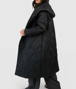 Manteaux longs élégants pour femmes et veste longue bouffante ultra chaude pour femmes avec capuche et rembourrage en duvet Manteaux d'hiver en duvet - Product Image 4