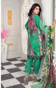 ชุดเดรสสำหรับสนามหญ้าผ้าฝ้าย100% มีซิปรูดลายดอกไม้สำหรับผู้หญิง2025ปากีสถานมีส่วนลดสุดๆ - Product Image 2