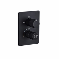 Robinet mélangeur thermostatique professionnel en laiton à commande d'eau chaude et froide, dissimulé, 3 voies, pour douche