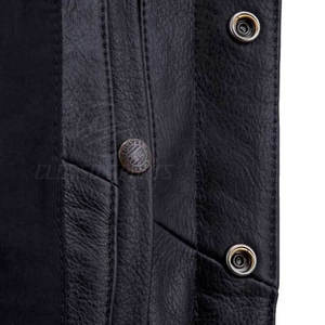 Gilet en cuir pour homme, élégant et luxueux, sans manches, classique, mode décontractée pour homme, gilet en cuir pour homme - Product Image 5