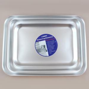 Bandeja de fundición de aluminio ecológica hecha a mano, platos de superficie mate limpios para organizar aplicaciones de servicio de varios rollos - Product Image 4