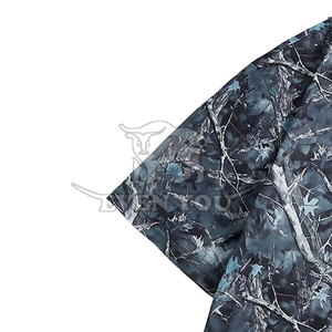 Camiseta de camuflaje de la selva fabricada en Pakistán, tela de algodón de alta calidad, ajuste cómodo, camiseta de camuflaje para hombre. - Product Image 3