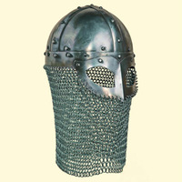 Réplique de casque viking artisanal GJERMUNDBU en acier doux, technique de découpe à la presse, 2,750 kg, armure de chevalier médiéval, histoire, cinéma, télévision