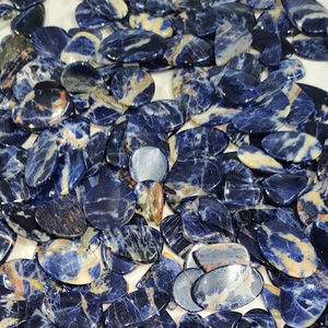 อัญมณีหลวมธรรมชาติ sodalite ทั้งหมดผสมรูปทรง cabochons กึ่งมีค่า sodalite อัญมณีสำหรับเครื่องประดับ - Product Image 6