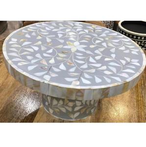 Soporte de pastel con incrustaciones de madreperla de proveedor indio para bodas o baby showers y celebraciones disponibles a granel - Product Image 1