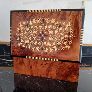 Artisanat en bois de thuya marocain de luxe, fait main, en racine de thuya naturelle, décoration traditionnelle marocaine pour la maison, cadeau - Product Image 1