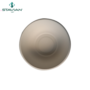 Bol à bagasse jetable personnalisé de 12oz différentes tailles 100% sans PFAS 350ml bol rond biodégradable en blanc brun - Product Image 5