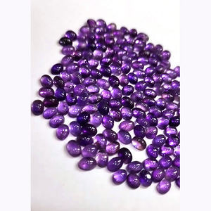 อเมทิสต์ธรรมชาติสีม่วงทรงรี 1120 ชิ้น ขนาดผสม 6x4 มม. 7x5 มม. 9x7 มม. 11x9 มม. 4 มม. 5 มม. 7 มม. 8 มม. แบบคาโบชอง 892 กะรัต ขายสำหรับทำเครื่องประดับ - Product Image 5