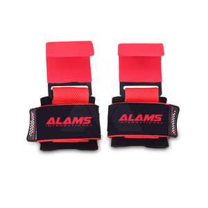 ตะขอยกน้ำหนักหนังวัวคุณภาพสูงพร้อมโลโก้ออกแบบได้ตามต้องการสำหรับใช้ออกกำลังกายแบบระบายอากาศได้ - Product Image 1