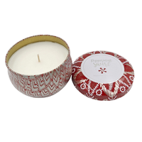 Velas Aromáticas de Lujo en Lata Personalizadas, Cera de Palma, Cilindro, Marca Privada, Decoración para el Hogar, Regalo de Vietnam, Navidad, Año Nuevo, Bodas