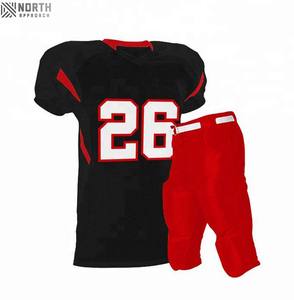 Uniforme de Fútbol Americano Personalizado OEM de Alta Calidad, Elegante, para Adultos, Cómodo, de Manga Larga, Uniforme de Fútbol para Hombre con Protección UV - Product Image 3