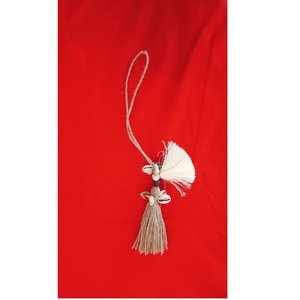 พู่ไหมนุ่มทำมือสำหรับตกแต่งผ้าม่านและกระเป๋า คุณภาพสูง สีแดงเข้ม SE - Product Image 1