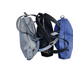 Mochila Práctica de Cuero Genuino Moroccan Soul Modelo 062 con Patrón de Letras MA Origin para Viaje - Product Image 1