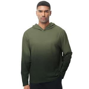 Sudadera con capucha atlética de manga larga de verano para hombre, sudadera para correr, pescar y caminar para actividades al aire libre - Product Image 6
