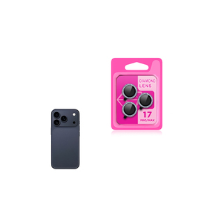 Protector de Lente de Cámara de Vidrio Templado de Alta Definición para iPhone 17 Pro Serie CL-06, Color Azul Marino - Product Image 1