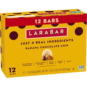 Barres de fruits et de noix Larabar à la banane et aux pépites de chocolat, sans gluten, véganes, 12 unités - Product Image 4