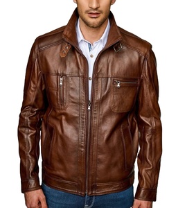 Nouveau style personnalisé de meilleure vente Veste en cuir vintage à manches longues en cuir véritable originale personnalisée de qualité supérieure pour hommes - Product Image 1