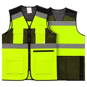 เสื้อกั๊กตาข่ายแบบสัมผัสนุ่มเสื้อกั๊กสำหรับใส่ทำงานสวมใส่สบายเสื้อกั๊กสะท้อนแสงแบบก่อสร้างมาใหม่ขนาดพิเศษ - Product Image 1