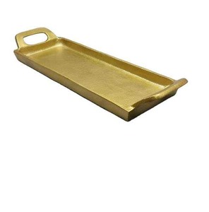 ถาดเสิร์ฟอาหารแบบหล่อทำจากอลูมิเนียมทำด้วยมือถาดอลูมิเนียมทรงสี่เหลี่ยมผืนผ้า - Product Image 6