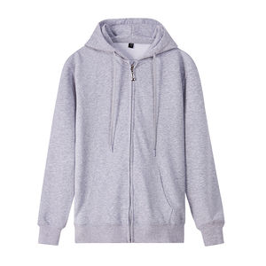 2025 Men's Heavy 500 <b>Gym</b> <b>Hoodie</b> with Embroidered Logo Long Sleeved Solid Color Fitness Sweater Winter New Printed Zipper <b>Hoodie</b> - Product Image 4