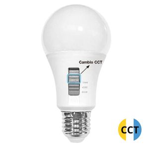 Lampada LED standard E27 con pulsante di selezione tonalità CCT A60 10W (F-bright 2601662) - Product Image 1