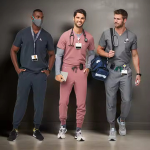 "Conjuntos de uniformes de algodón y poliéster para hombres para hospitales y enfermería" - Product Image 4