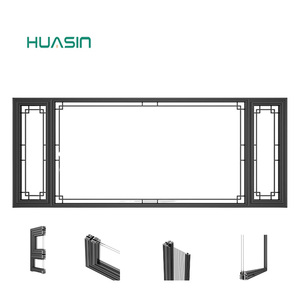 <span class=keywords><strong>Ventanas</strong></span> de Aleación de Aluminio Gris Mocha con Vidrio Laminado 2025, Personalizadas por Huasin, Fábrica en Indonesia - Product Image 2