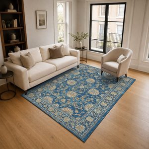 RUGS DEPOT LXDP-0186 Wholesale Multicolor Neutral Contemporary Geometric Digital Printed Machine Washable Chenille Rug Non <b>Slip</b> - Product Image 2