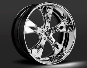 ล้ออัลลอยด์โครเมียมขึ้นรูป20 22 24 26 28 30นิ้ว5X114.3 5X120.65 5X127สำหรับ Chevy Chevy สำหรับ Cadillac 35mm
