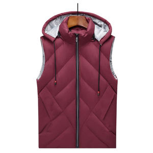 Chaleco acolchado para hombre unisex grueso acolchado sin mangas chaleco para hombre acolchado al aire libre logotipo personalizado estampado Chaleco de invierno acolchado - Product Image 2