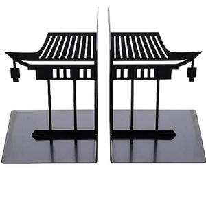 Vente chaude Produit Solide Serre-Livres En Métal Avec Antique Fini Bureau École Bibliothèque Porte-Livre Table Top Décoratif Livre Stand - Product Image 4