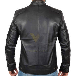 Logo personnalisé veste en cuir de haute qualité pour hommes col montant léger vêtements de mode tendance hiver nouvel état tissu - Product Image 4