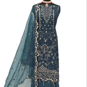 Compre por encargo, la mejor colección, recién llegado, el último Salwar Kameez indio pakistaní con un elegante diseño exclusivo de Dupatta - Product Image 1