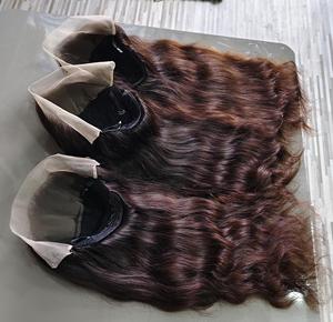 Peluca de cabello virgen indio de alta calidad, extensiones de ondas de templo Natural, peluca Remy suave, cabello de donante Real, cabello humano Real de alta calidad - Product Image 4