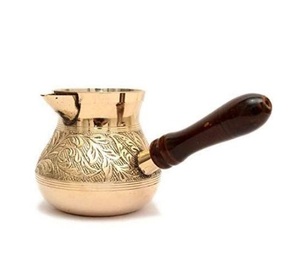 Cafetera turca tradicional de último diseño, cafetera turca con acabado antiguo de Metal de la mejor calidad para hacer bebidas tradicionales - Product Image 5