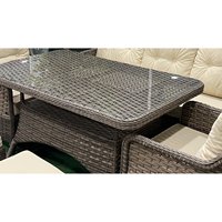 Annapark Florida Ensemble de sièges en rotin café/crème pour le jardin extérieur