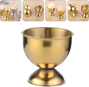 Vente directe d'usine coquetiers en acier inoxydable ensemble de porte-œufs en or oeufs durs à la coque outils de cuisine - Product Image 3