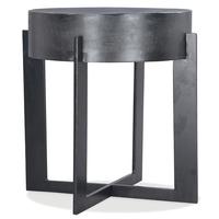 Meubles de salon de table basse centrale en métal moderne à cadre en métal noir de luxe