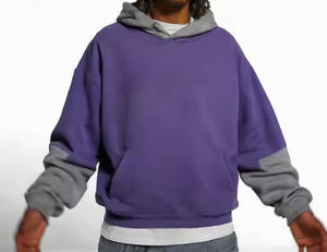 เสื้อฮู้ดแบบสวมหัวโอเวอร์ไซส์ผ้าคอตตอน100% GSM 420สำหรับผู้ชายใส่โลโก้ได้ตามต้องการ - Product Image 1