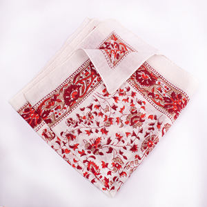 Bandana en coton écologique imprimé à la main, motif floral, couvre-chef unisexe, motifs multicolores vifs, pour le sport, les activités de plein air et le quotidien - Product Image 2