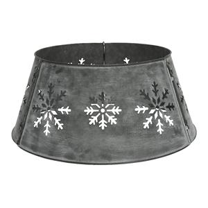 Recién llegado, falda de árbol de Metal con diseño de corte de estrella, forma de copo de nieve, tamaños personalizados de 28x71cm para decoración navideña, uso artesanal - Product Image 1