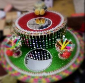 ตะกร้าใส่ของขวัญสำหรับจัดงานแต่งงานตะกร้า2025ถาดทำเองตะกร้าตกแต่ง mehndi. - Product Image 4